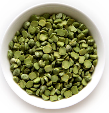 Крупа горохова шліфована, колота, зеленого кольору, першого ґатунку, без глютену, ДСТУ 7701, 1 кг